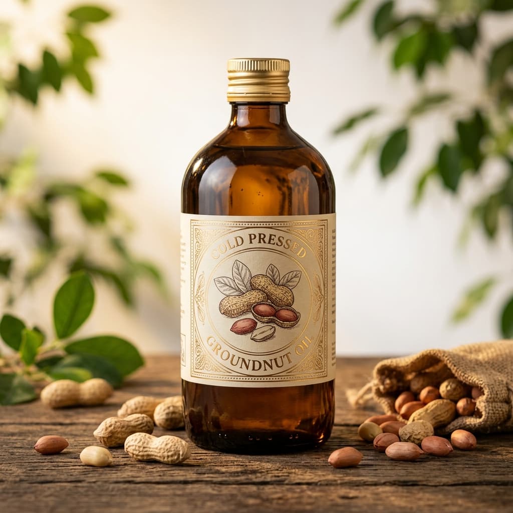 Wood Pressed Groundnut Oil